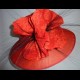 Gorgeous & Glorious Large Red Hat with Silk Poppies V2 