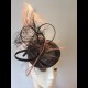 Gorgeous & Glorious Navy & Dusky Pink Ostrich Feather Headpiece