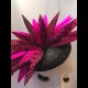 Gorgeous & Glorious Black & Hot Pink Feather Headpiece