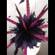 Gorgeous & Glorious Dark Navy & Hot Pink Feather Headpiece